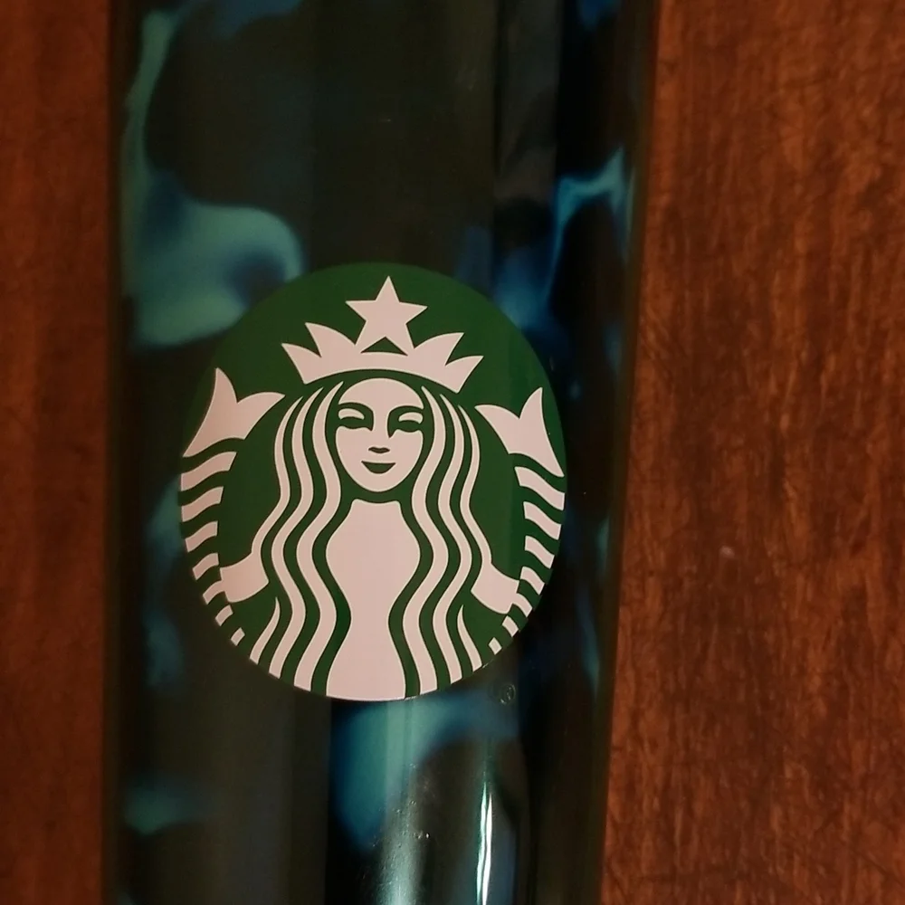Starbucks Blue Tortsis Shell 24oz Tumbler